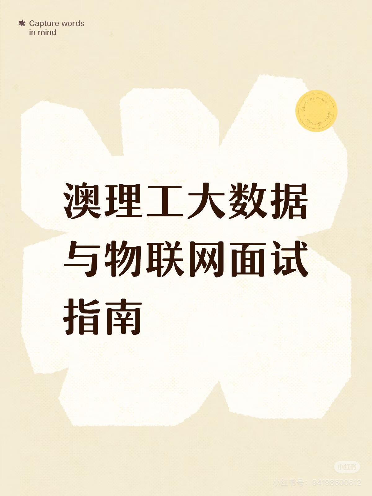 澳理工大数据与物联网面试指南